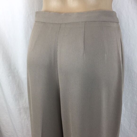 Emanuel Ungaro  Vintage Gray-Taupe Straight Leg Trouser Pants 6 - Picture 5 of 8